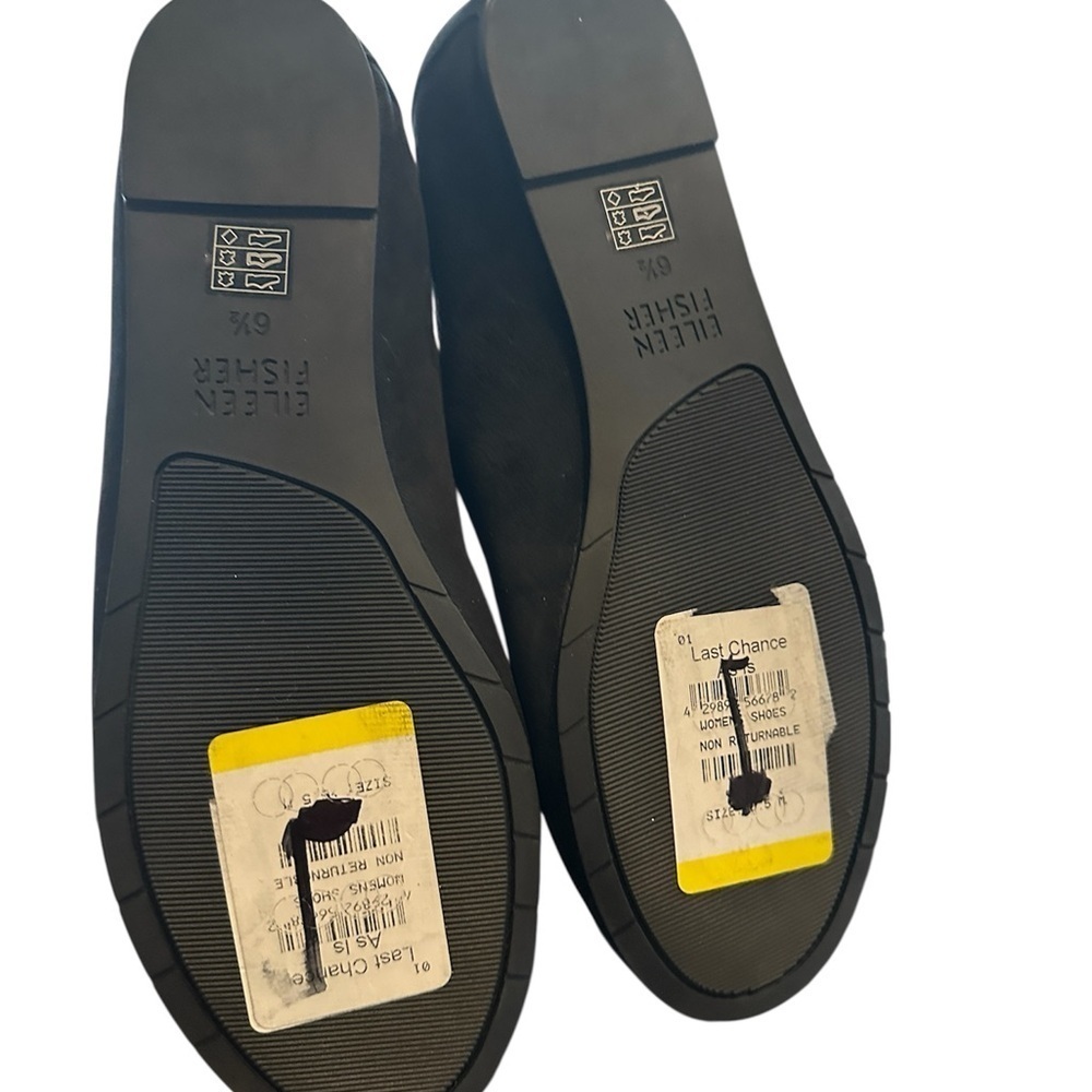 Eileen Fisher Una Hidden Wedge Ballet Flat Women's Black Size 6.5 - Picture 5 of 5